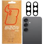 Set de 2 protectii camera foto Bizon Glass Lens compatibila cu Samsung Galaxy S25, Negru 3 - lerato.ro