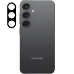 Set de 2 protectii camera foto Bizon Glass Lens compatibila cu Samsung Galaxy S25, Negru 2 - lerato.ro