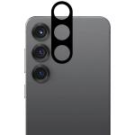 Set de 2 protectii camera foto Bizon Glass Lens compatibila cu Samsung Galaxy S25, Negru 6 - lerato.ro