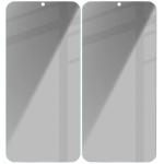 Set 2 folii sticla securizata Bizon Glass Clear Shadow Duo Privacy compatibile cu Samsung Galaxy S25 / S24, Negru 5 - lerato.ro