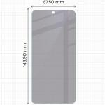 Folie sticla securizata Bizon Glass Mule Shadow Privacy compatibila cu Samsung Galaxy S25, Negru 3 - lerato.ro