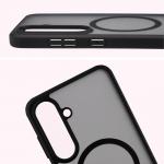 Carcasa Bizon MatteO cu MagSafe compatibila cu Samsung Galaxy S25 FE, Negru 5 - lerato.ro