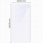 Set 2 folii sticla securizata Bizon Glass Mule Duo compatibile cu Samsung Galaxy S25, Transparent 3 - lerato.ro