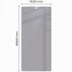 Folie sticla securizata Bizon Glass Mule Shadow Privacy compatibila cu Samsung Galaxy S25 Ultra, Negru 3 - lerato.ro