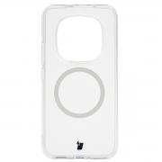 Carcasa Bizon CrystalO cu MagSafe compatibila cu Xiaomi Redmi Note 15 Pro Plus 5G, Transparent