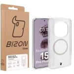 Carcasa Bizon CrystalO cu MagSafe compatibila cu Xiaomi Redmi Note 15 Pro Plus 5G, Transparent 8 - lerato.ro