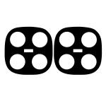Set de 2 protectii camera foto Bizon Glass Lens compatibila cu Xiaomi Redmi Note 15 Pro 5G, Negru 4 - lerato.ro
