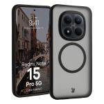 Carcasa Bizon MatteO cu MagSafe compatibila cu Xiaomi Redmi Note 15 Pro 5G, Negru 3 - lerato.ro