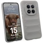 Carcasa Bizon Tur compatibila cu Xiaomi Redmi Note 15 Pro 5G, Light Grey 3 - lerato.ro