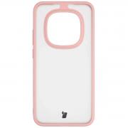 Carcasa Bizon Angelo compatibila cu Xiaomi Redmi Note 15 Pro 5G, Transparent / Roz
