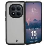 Carcasa Bizon Angelo compatibila cu Xiaomi Redmi Note 15 Pro 5G, Transparent / Negru 3 - lerato.ro