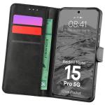 Husa flip cover Bizon Pocket compatibila cu Xiaomi Redmi Note 15 Pro 5G, Negru 3 - lerato.ro