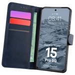 Husa flip cover Bizon Pocket compatibila cu Xiaomi Redmi Note 15 Pro 5G, Navy Blue 3 - lerato.ro