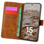 Husa flip cover Bizon Pocket compatibila cu Xiaomi Redmi Note 15 Pro 5G, Maro 3 - lerato.ro