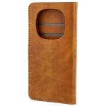 Husa flip cover Bizon Pocket compatibila cu Xiaomi Redmi Note 15 Pro 5G, Maro 5 - lerato.ro