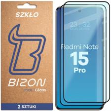 Set 2 folii sticla securizata Bizon Glass Edge Duo compatibile cu Xiaomi Redmi Note 15 Pro 5G, Negru