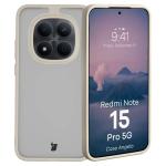 Carcasa Bizon Angelo compatibila cu Xiaomi Redmi Note 15 Pro 5G, Transparent / Bej 3 - lerato.ro