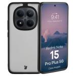 Carcasa Bizon Angelo compatibila cu Xiaomi Redmi Note 15 Pro Plus 5G, Transparent / Negru 3 - lerato.ro
