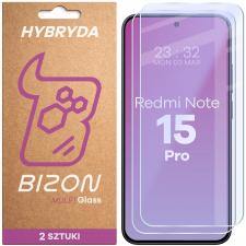 Set 2 folii sticla securizata Bizon Glass Mule Duo compatibile cu Xiaomi Redmi Note 15 Pro 4G / 5G, Transparent