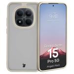 Kit protectie 2 in 1 BizonMobile, Carcasa Bizon Angelo si Folie sticla securizata Bizon Glass Edge, compatibil cu Xiaomi Redmi Note 15 Pro 5G, Bej 4 - lerato.ro