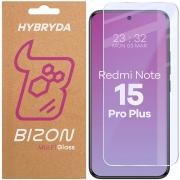 Folie sticla securizata Bizon Glass Mule compatibila cu Xiaomi Redmi Note 15 Pro Plus 5G, Transparent