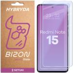 Set 2 folii sticla securizata Bizon Glass Mule Duo compatibile cu Xiaomi Redmi Note 15 4G / 5G, Transparent 2 - lerato.ro