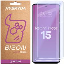 Set 2 folii sticla securizata Bizon Glass Mule Duo compatibile cu Xiaomi Redmi Note 15 4G / 5G, Transparent