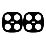 Set 2 folii sticla securizata camera foto Bizon Glass Lens compatibile cu Xiaomi Redmi Note 15 5G, Negru 4 - lerato.ro