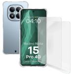 Kit protectie 3 in 1 BizonMobile Clear Pack, Carcasa Bizon Salpa si 2 folii protectie Bizon Glass Hydrogel, compatibil cu Xiaomi Redmi Note 15 Pro 4G, Transparent 2 - lerato.ro