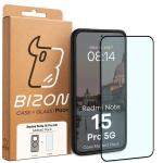 Kit protectie 2 in 1 BizonMobile, Carcasa Bizon MatteO si Folie sticla securizata Bizon Glass Edge, compatibil cu Xiaomi Redmi Note 15 Pro 5G, Negru 10 - lerato.ro