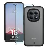 Kit protectie 2 in 1 BizonMobile, Carcasa Bizon Angelo si Folie sticla securizata Bizon Glass Edge, compatibil cu Xiaomi Redmi Note 15 Pro 5G, Negru 2 - lerato.ro