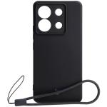 Carcasa Bizon Silicone Sq compatibila cu Xiaomi Poco X6 / Xiaomi Redmi Note 13 Pro 5G, Negru 2 - lerato.ro
