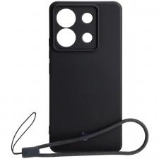 Carcasa Bizon Silicone Sq compatibila cu Xiaomi Poco X6 / Xiaomi Redmi Note 13 Pro 5G, Negru