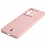Carcasa Bizon Silicone Sq compatibila cu Xiaomi Poco X6 / Xiaomi Redmi Note 13 Pro 5G, Light Pink 4 - lerato.ro