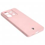 Carcasa Bizon Silicone Sq compatibila cu Xiaomi Poco X6 / Xiaomi Redmi Note 13 Pro 5G, Light Pink 5 - lerato.ro