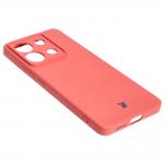Carcasa Bizon Silicone Sq compatibila cu Xiaomi Poco X6 / Xiaomi Redmi Note 13 Pro 5G, Peach Pink 5 - lerato.ro