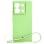 Carcasa Bizon Silicone Sq compatibila cu Xiaomi Poco X6 / Xiaomi Redmi Note 13 Pro 5G, Light Green 2 - lerato.ro