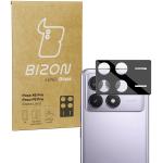 Set 2 folii sticla securizata camera foto Bizon Glass Lens compatibile cu Xiaomi Poco X6 Pro, Negru 3 - lerato.ro