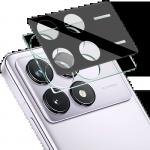 Set 2 folii sticla securizata camera foto Bizon Glass Lens compatibile cu Xiaomi Poco X6 Pro, Negru 4 - lerato.ro