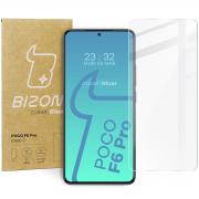 Folie sticla securizata Bizon Glass Clear 2 compatibila cu Xiaomi Poco F6 Pro, Transparent