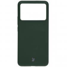Carcasa Bizon Soft compatibila cu Xiaomi Poco F6 Pro, Dark Green
