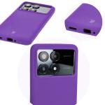 Carcasa Bizon Soft compatibila cu Xiaomi Poco F6 Pro, Mov 13 - lerato.ro
