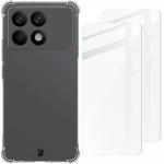 Kit protectie 3 in 1 BizonMobile Clear Pack, Carcasa Bizon Salpa si 2 folii protectie Bizon Glass Clear 2, compatibil cu Xiaomi Poco F6 Pro, Transparent 2 - lerato.ro