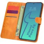 Husa flip cover Bizon Pocket compatibila cu Xiaomi Poco F6, Maro 3 - lerato.ro