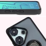 Carcasa Bizon Hybrid Ring compatibila cu Xiaomi Poco F6, Negru 8 - lerato.ro