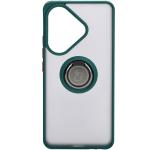 Carcasa Bizon Hybrid Ring compatibila cu Xiaomi Poco F6, Verde 2 - lerato.ro