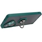 Carcasa Bizon Hybrid Ring compatibila cu Xiaomi Poco F6, Verde 6 - lerato.ro