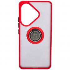 Carcasa Bizon Hybrid Ring compatibila cu Xiaomi Poco F6, Rosu