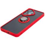 Carcasa Bizon Hybrid Ring compatibila cu Xiaomi Poco F6, Rosu 4 - lerato.ro