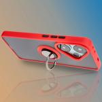 Carcasa Bizon Hybrid Ring compatibila cu Xiaomi Poco F6, Rosu 10 - lerato.ro